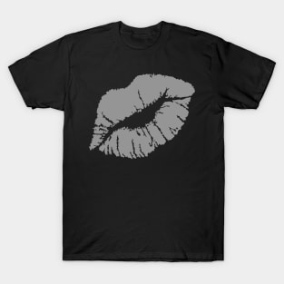 KISSING LIPS-50% GRAY T-Shirt